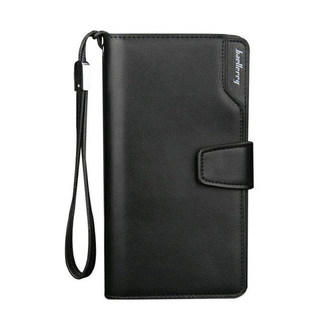 Baellerry™ Traveler's Business Checkbook Wallet - Indigo-Temple