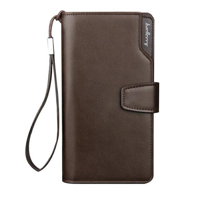 Baellerry™ Traveler's Business Checkbook Wallet - Indigo-Temple