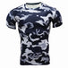 Camouflage Breathable Tactical T-Shirt - Indigo-Temple