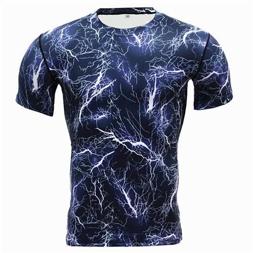Camouflage Breathable Tactical T-Shirt - Indigo-Temple