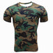 Camouflage Breathable Tactical T-Shirt - Indigo-Temple