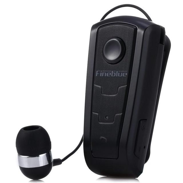 CLIP-ON VIBRATING B.T EARPHONE - Indigo-Temple