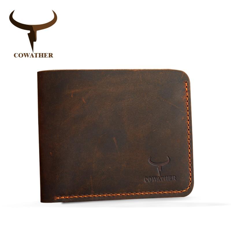 COWATHER™ Genuine Leather Vintage Wallet - Indigo-Temple
