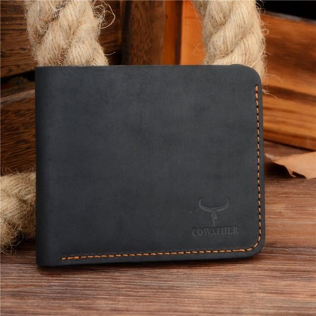 COWATHER™ Genuine Leather Vintage Wallet - Indigo-Temple