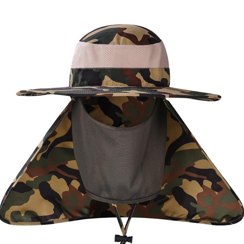 Camouflage Tactical Bucket hat - Indigo-Temple
