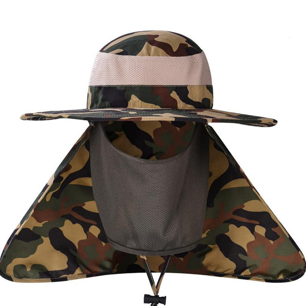 Camouflage Tactical Bucket hat - Indigo-Temple