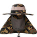 Camouflage Tactical Bucket hat - Indigo-Temple