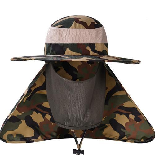 Camouflage Tactical Bucket hat - Indigo-Temple