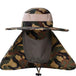 Camouflage Tactical Bucket hat - Indigo-Temple