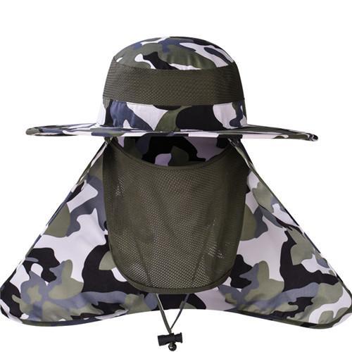Camouflage Tactical Bucket hat - Indigo-Temple