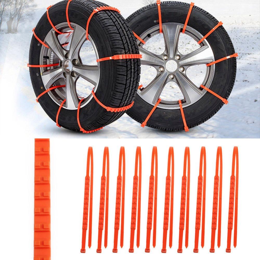 Emergency  Anti-skid Car Snow Chains (10Pcs) - Indigo-Temple