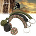 Monkey Fist - Steel Ball Bearing Self-defensel Key Chain (2pcs) - Indigo-Temple