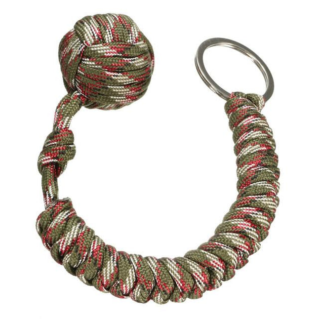 Monkey Fist - Steel Ball Bearing Self-defensel Key Chain (2pcs) - Indigo-Temple