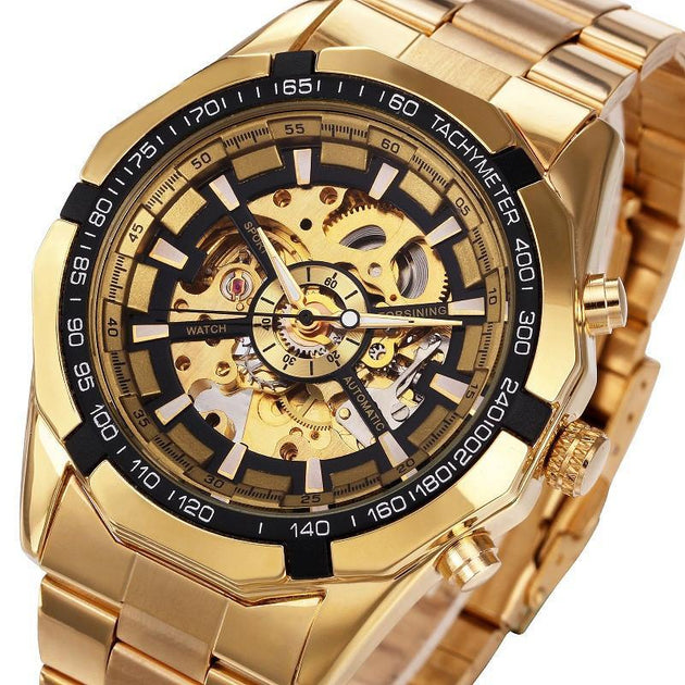 Skeleton - Mechanical  Watch - Indigo-Temple