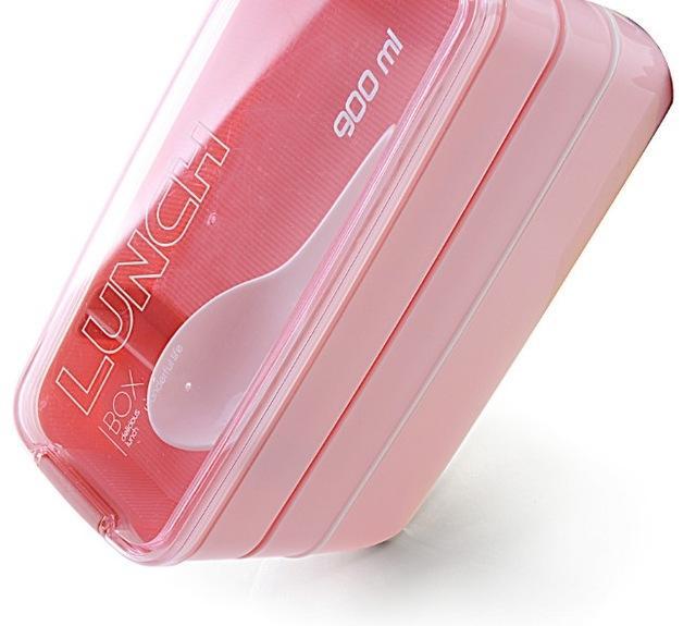 3 Layers Microwave Bento Lunch Box - Indigo-Temple