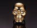 Stainless steel skull ring - Black\Gold - Indigo-Temple