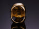 Stainless steel skull ring - Black\Gold - Indigo-Temple