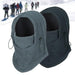 THERMAL FLEECE FACE MASK - Indigo-Temple