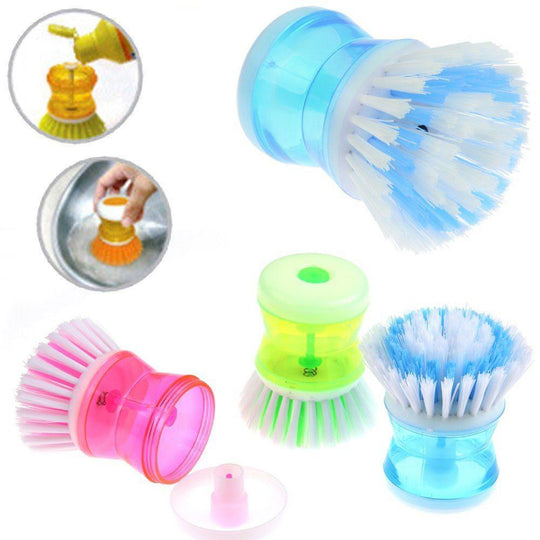 Dishpansoap(TM)  Dish & Pot Brush (2pcs) - Indigo-Temple