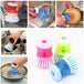 Dishpansoap(TM)  Dish & Pot Brush (2pcs) - Indigo-Temple