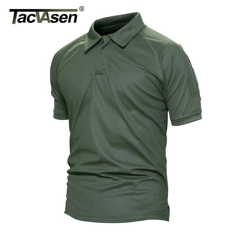 TACVASEN  Sleeve Pocket Tactical Polo - Indigo-Temple
