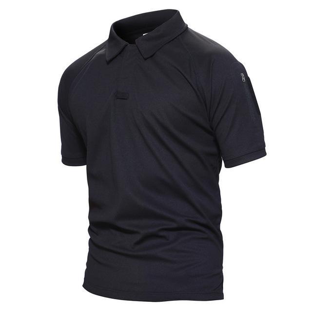 TACVASEN  Sleeve Pocket Tactical Polo - Indigo-Temple