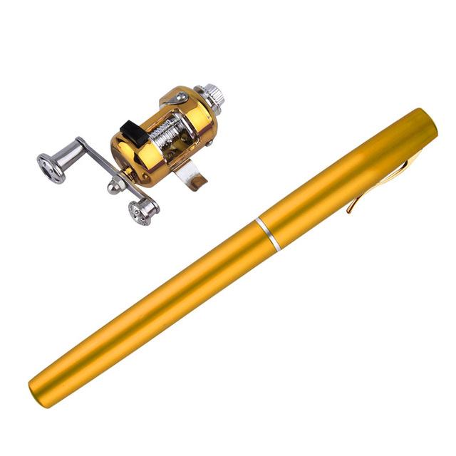 Ultra-Portable Mini Fishing Rod With Reel - Indigo-Temple