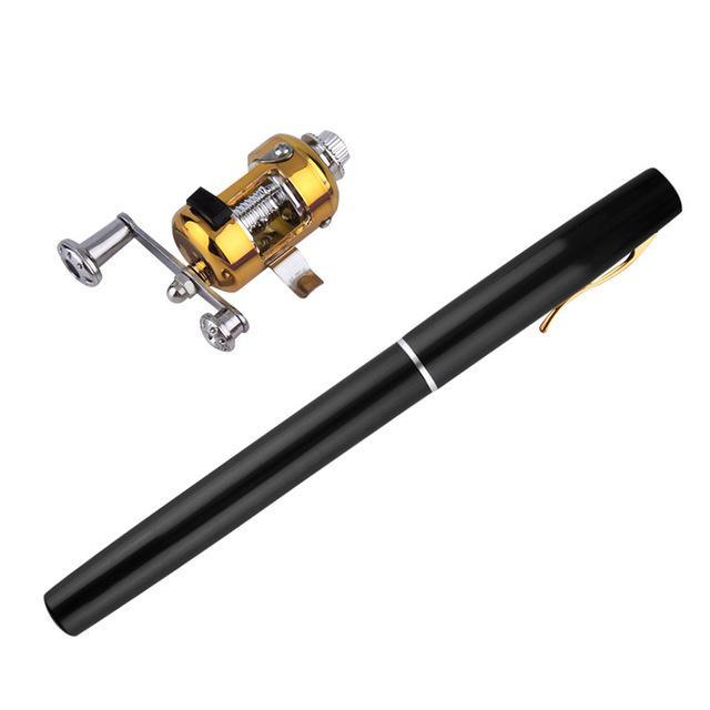 Ultra-Portable Mini Fishing Rod With Reel - Indigo-Temple