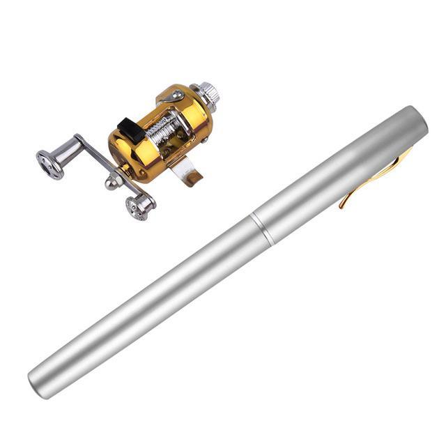 Ultra-Portable Mini Fishing Rod With Reel - Indigo-Temple