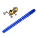 Ultra-Portable Mini Fishing Rod With Reel - Indigo-Temple