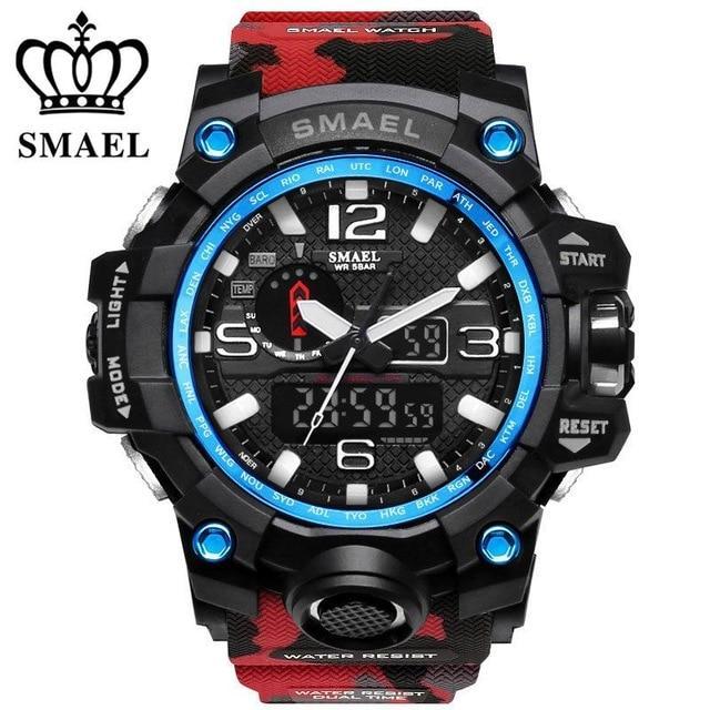 ZR - 660 SMAEL™ Jungle Edition Waterproof & Shockproof Tactical Watches - Indigo-Temple