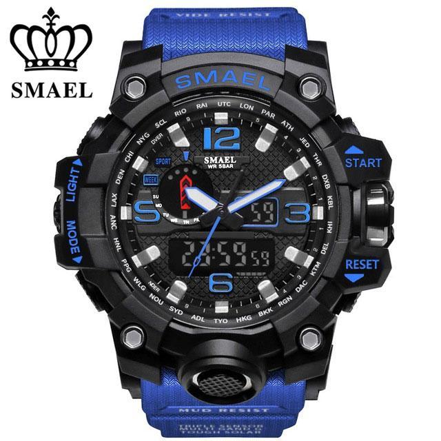 ZR - 660 SMAEL™ Jungle Edition Waterproof & Shockproof Tactical Watches - Indigo-Temple