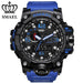 ZR - 660 SMAEL™ Jungle Edition Waterproof & Shockproof Tactical Watches - Indigo-Temple