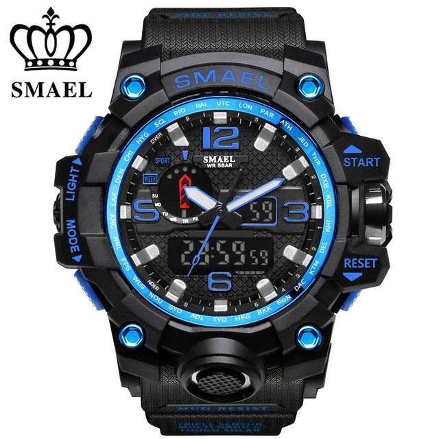 ZR - 660 SMAEL™ Jungle Edition Waterproof & Shockproof Tactical Watches - Indigo-Temple