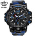 ZR - 660 SMAEL™ Jungle Edition Waterproof & Shockproof Tactical Watches - Indigo-Temple
