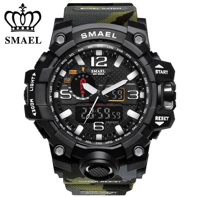 ZR - 660 SMAEL™ Jungle Edition Waterproof & Shockproof Tactical Watches - Indigo-Temple