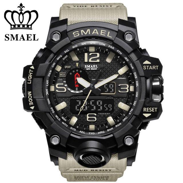 ZR - 660 SMAEL™ Jungle Edition Waterproof & Shockproof Tactical Watches - Indigo-Temple