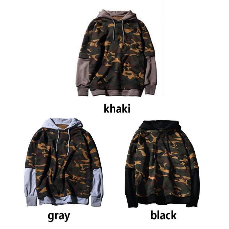 Men Camouflage Military Hoodie (3 colors) - Indigo-Temple
