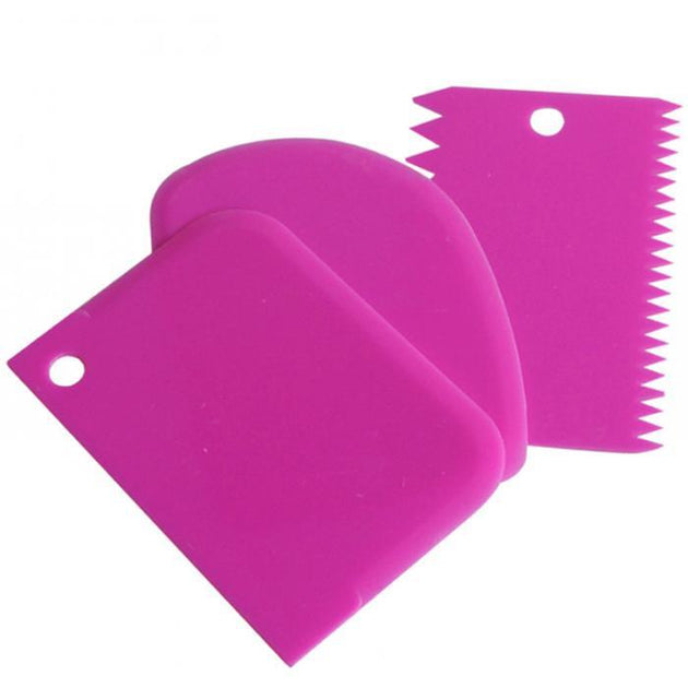 3Pcs Cake Decorating Tools  (Ranodm Color) - Indigo-Temple