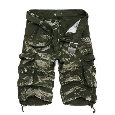VP77 Camo Cargo Shorts - Indigo-Temple