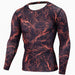 Military Quick Dry Camo Long Sleeve T-Shirt - Indigo-Temple