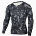 Military Quick Dry Camo Long Sleeve T-Shirt - Indigo-Temple