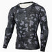 Military Quick Dry Camo Long Sleeve T-Shirt - Indigo-Temple