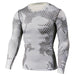 Military Quick Dry Camo Long Sleeve T-Shirt - Indigo-Temple