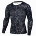 Military Quick Dry Camo Long Sleeve T-Shirt - Indigo-Temple