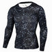 Military Quick Dry Camo Long Sleeve T-Shirt - Indigo-Temple