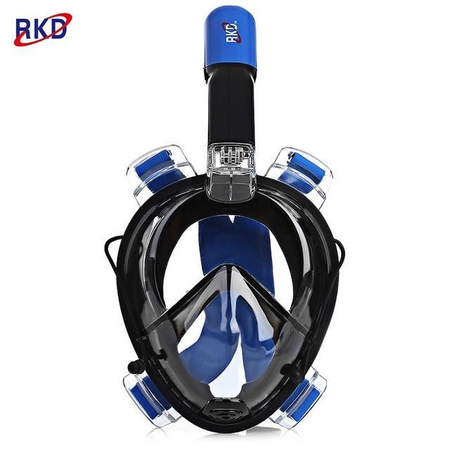180° Full Face Diving Mask - Indigo-Temple