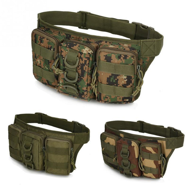 Multifunction Military Waist Bag - Indigo-Temple
