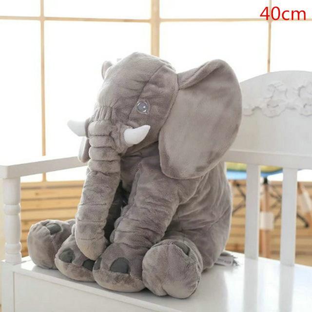 LARGE PLUSH ELEPHANT SLEEPING PILLOW - Indigo-Temple