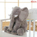 LARGE PLUSH ELEPHANT SLEEPING PILLOW - Indigo-Temple